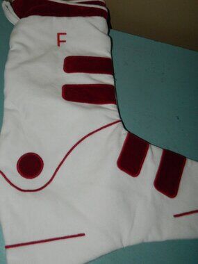 Mark & Graham Ski Boot Christmas Stocking "F" Monogram